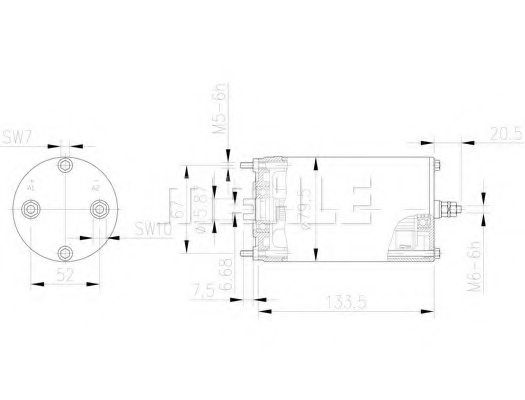 MAHLE ORIGINAL MM 58 Electric Motor